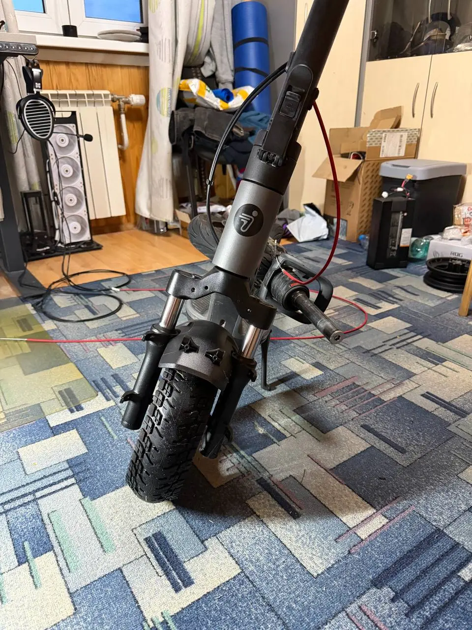Передняя вилка Ninebot Max G3 в сборе на проекте F12.5.1 Pro